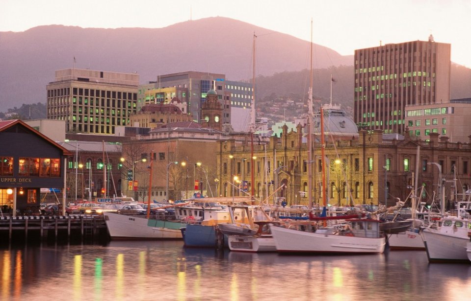 Hobartin satama, Tasmania Hobart, Tasmania, Australia