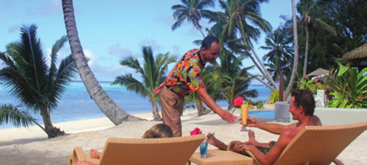 Nautilus Resort Rarotonga beach